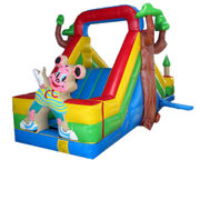 inflatable bouncer with slide
